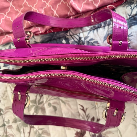 Ted Baker Fuchsia Glossy Shoulder Bag - Picture 9 of 14